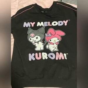 My Melody Kuromi Black Sweatshirt